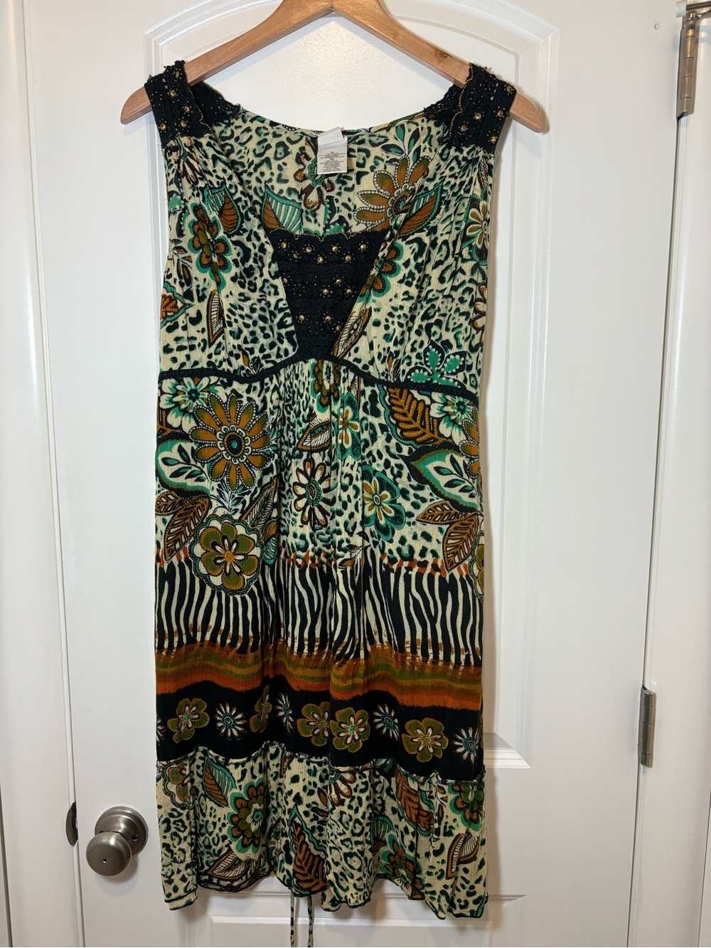 Forbidden jungle themes Maxi Dress in Green and Black #442